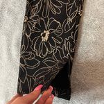 Agenda Petite Black Tan Floral Flower Business Casual Work Pants Multiple Photo 5