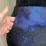 H&M NWT  size 4 black and‎ blue satin mini skirt. Photo 2