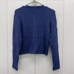 J.Crew  Odette Cable Knit Sweater Lady Jacket Cotton-Blend Bouclé Navy XS NWT Photo 7