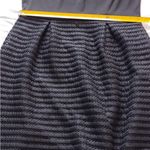 Wardrobe Black Ribbed Draped Neck Blouson Dress Size 12 Cocktail Evening Photo 9