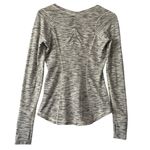 Lululemon Athletica Black White Gray Long Sleeve Top Women's S Sporty Athletic Photo 3
