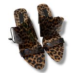 ZARA Leopard Print Clear Strap Heels Women EU 40 Chunky Block Heel Mules Photo 0