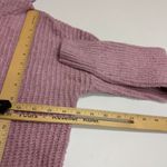 Rachel Zoe  Sweater Womens Small Pink Ribbed Knit Hooded Tunic Cotton Blend Photo 6
