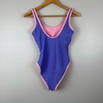 93 Play Street PIPER Lilac/Pink 80s High Cut One Piece Size Medium Purple Photo 1