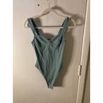 SheIn  Green Ribbed Tank Bodysuit XS Basics Classic Bodycon Casual Classic Pastel Photo 3