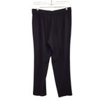 Babaton Dark Navy Blue Pull On Mid Rise Satin Lounge Parker Palazzo Pants Size 6 Photo 1