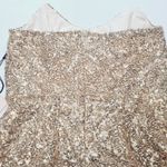superdown Stevie Sweetheart Mini Dress in Gold Sequin Medium Photo 5