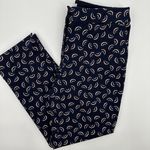 Boden Richmond 7/8‎ Black Swirl Design Career Pants Size 6P Photo 0