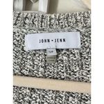 John + Jenn S1 Gray Waffle Cable Knit V Neck Sweater Size Small Photo 2