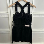 RE/DONE Levis Black Denim Zipper Mini Dress Photo 5