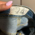 Free People NWT  We The Free Maggie Denim Distressed Straight Leg Jeans- Size 24 Photo 11