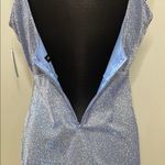 Midnight Doll  Blue w/ Glitter Mini Cocktail Dress Size 13 Photo 7