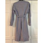 Uniqlo blue 100% cotton long sleeve shirt dress with belt M Photo 11
