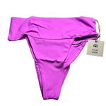 Free People NWT x Toast Swim Women's Banded Waist Bikini Bottoms XS Purple Photo 1