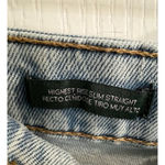 Wild Fable  Light Wash High Rise Slim Straight Leg Distressed Denim Jeans Photo 3