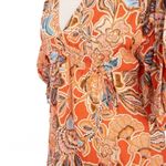MISA Los Angeles “Sari” Balloon-Sleeve Floral Cotton Mini Dress | L | NWT Photo 6
