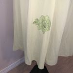 Vintage 70s Lorraine Nylon Nightgown Yellow Floral Medium Made USA Photo 3