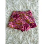 TCEC Women's High-Rise Pink Floral Jacquard Shorts Size S Casual NEW Photo 4