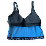 Lululemon  Women’s 6‎ Align Tank Top Leopard Camo Blue Nile Multi Padded Crop New Photo 8