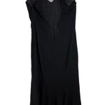 Theia Evening Gown Maxi black sleeveless size 8 Photo 4