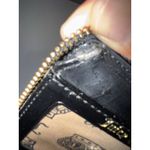 Juicy Couture Vintage Black  Wallet‎ Card Holder Case Velvet Y2K Zip Around I Photo 4