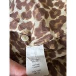 J.Crew prefect cheetah print silk cotton mix button down shirt brown 2 Photo 11