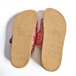 Cristina Francini Pink Woven Raffia Buckle Sandals Slides Size 8 Photo 3