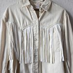 Saints & Hearts Western Snap Pearl Tassel Jean Jacket Size Small New Photo 3