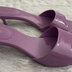 Larroudé‎ Larroude Greta Kitten Heel lilac Mule Patent Leather shoes 10 Photo 0