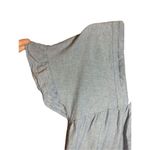 ASOS  Washed Denim Low Vneck Babydoll dress Ruffle sleeves & Hem Sz 8 Photo 7