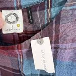 Anthropologie  Akemi + Kin Top XS Plaid Cap Sleeve Tunic New Photo 3