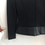 IRO Clyde black leather peplum blazer Photo 6