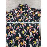 NWT APNY Women XL Black Tropical Floral Print Shirt Dress Maxi Cottagecore Boho Photo 9