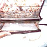 HOBO Rider Wallet Plum Purple Leather Trifold Magnetic Closure Card Holder Chic Photo 2