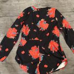 CHOiES  black floral romper Photo 4