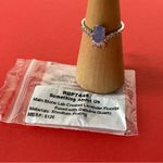 About Us Bomb Party RBP7448 “Something ” Fluorite/Quartz on Rhodium Sz 9 Ring NWT Photo 3