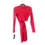 Bebe  Porcelain Rose‎ Cutout Ribbed Bodycon Midi Dress Photo 3