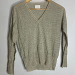 Sundays ‎ 0 Lightweight Linen Blend V Neck Stripe Top CP0623 Photo 0