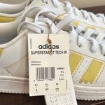 Adidas  Superstar White with Gold Stripes Photo 3