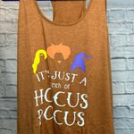 None Hocus Pocus Graphic Tank Top - Brown Photo 0