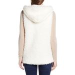 NWT Trouvé Faux Shearling Hooded Vest | One Size White Size undefined Photo 1