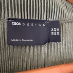 ASOS  Women's Plisse Wrap Midi Dress Collared with Blouson sleeves Green Size 10 Photo 10