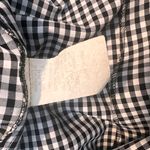 Vintage Gingham Print Front Pockets Blazer Jacket Black Size 14 Photo 6