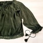 Zadig & Voltaire {S}  Theresa Blouse In Army Green Photo 5