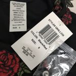 B Darlin B. Darlin Black Mini Dress w/ Rose Straps Size 0 Photo 5