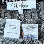 Parker  Simon Houndstooth Mesh Panels Pullover Sweater Size Small Photo 8