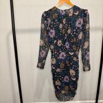 Veronica Beard Peppa Floral Mini Dress Floral Print Metallic Silk Chiffon Size 0 Photo 10