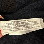 Massimo Dutti Cardigan textured black navy knit sweater Size S Photo 7