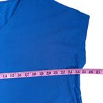 J.Jill Luxe Supima Modal Rayon Spandex V Neck Easy Tee Shirt Women XL Blue Photo 2