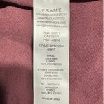 Frame  Draped Textured 100% Silk Halter Top in Cabernet Women's Size Medium NWT Photo 7